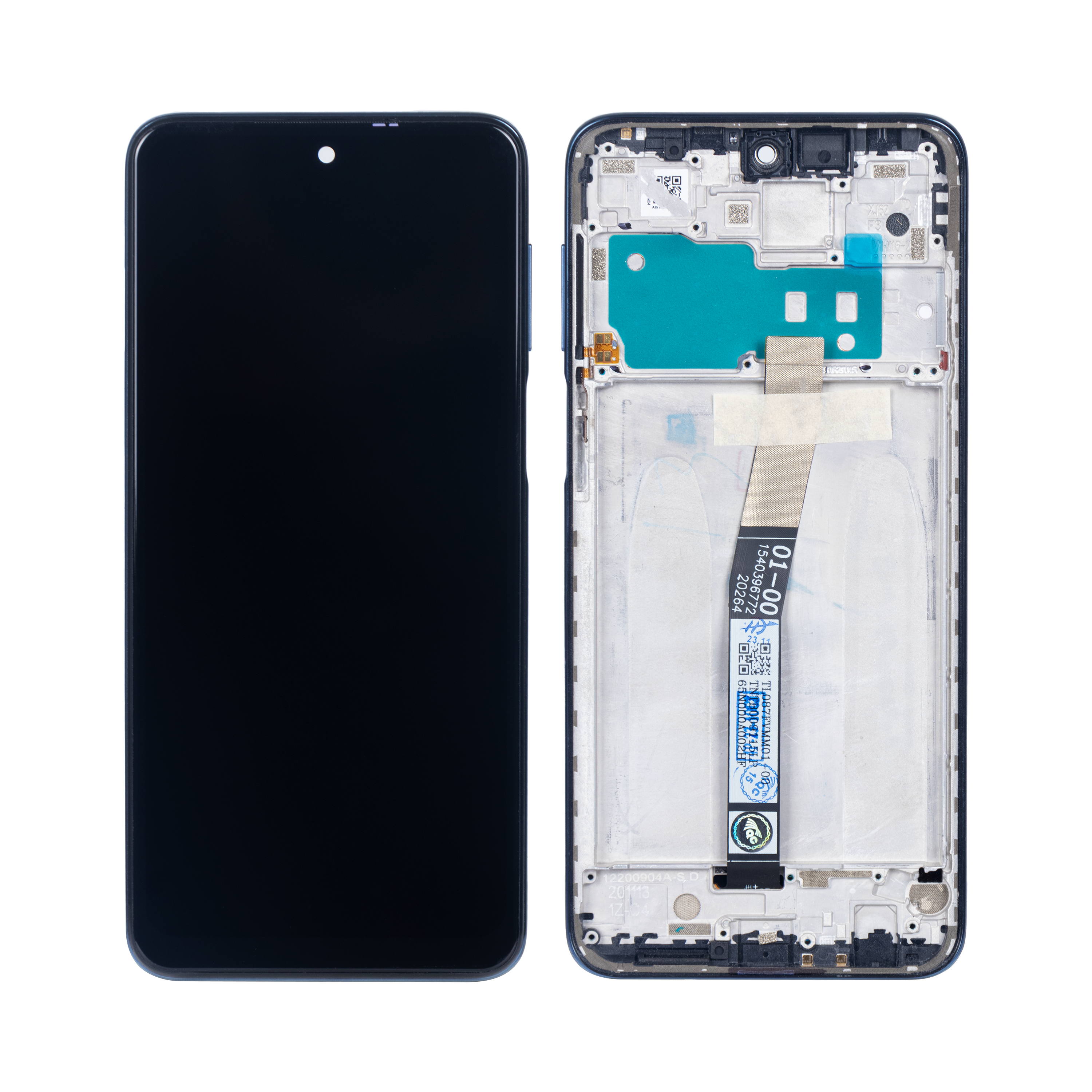 Ecrã e Digitalizador Xiaomi Redmi Note 10 Lite com Armação Preto Interstellar OEM