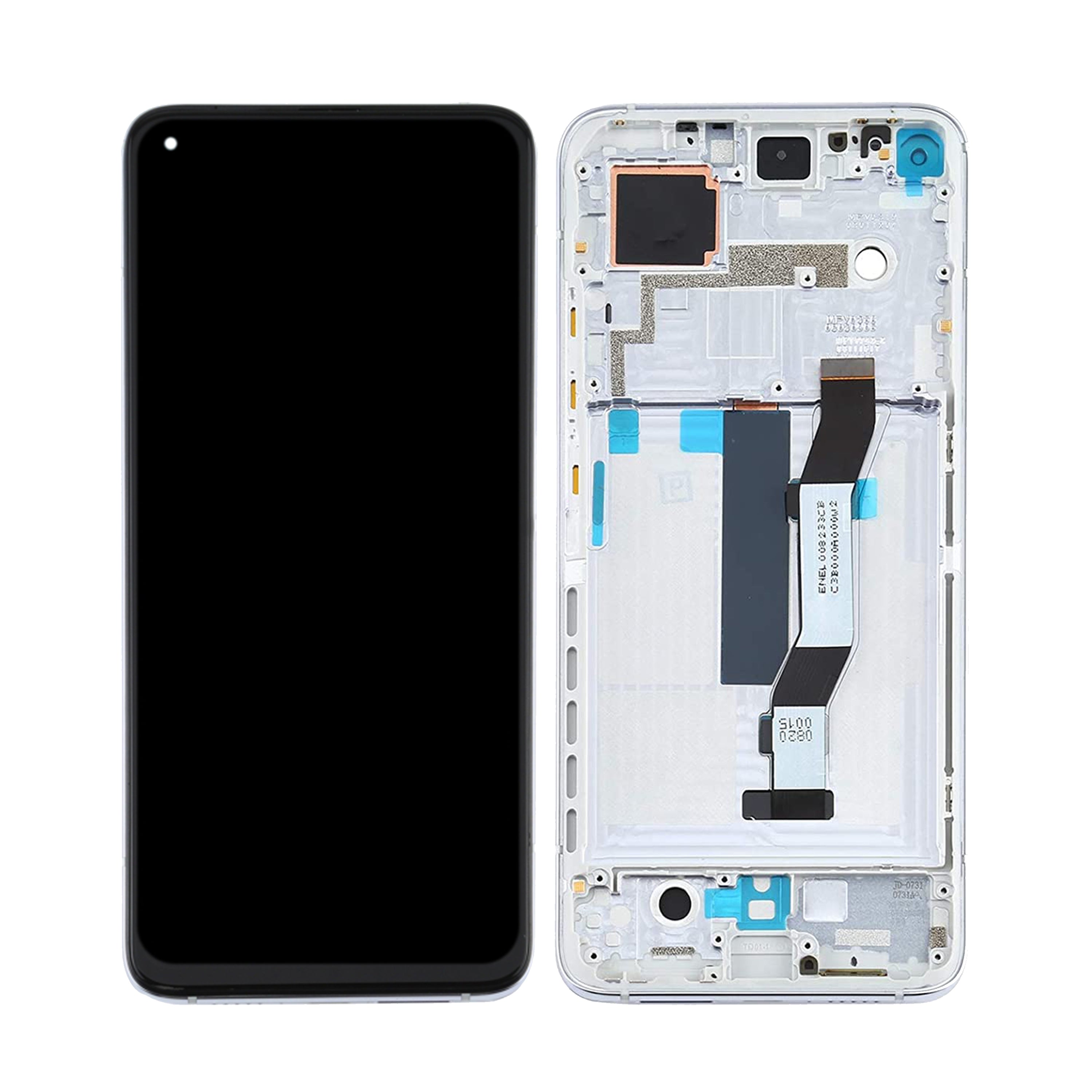 Xiaomi Mi 10T 5G. Ecrã e Digitalizador Mi 10T Pro 5G com Aro Prateado OEM