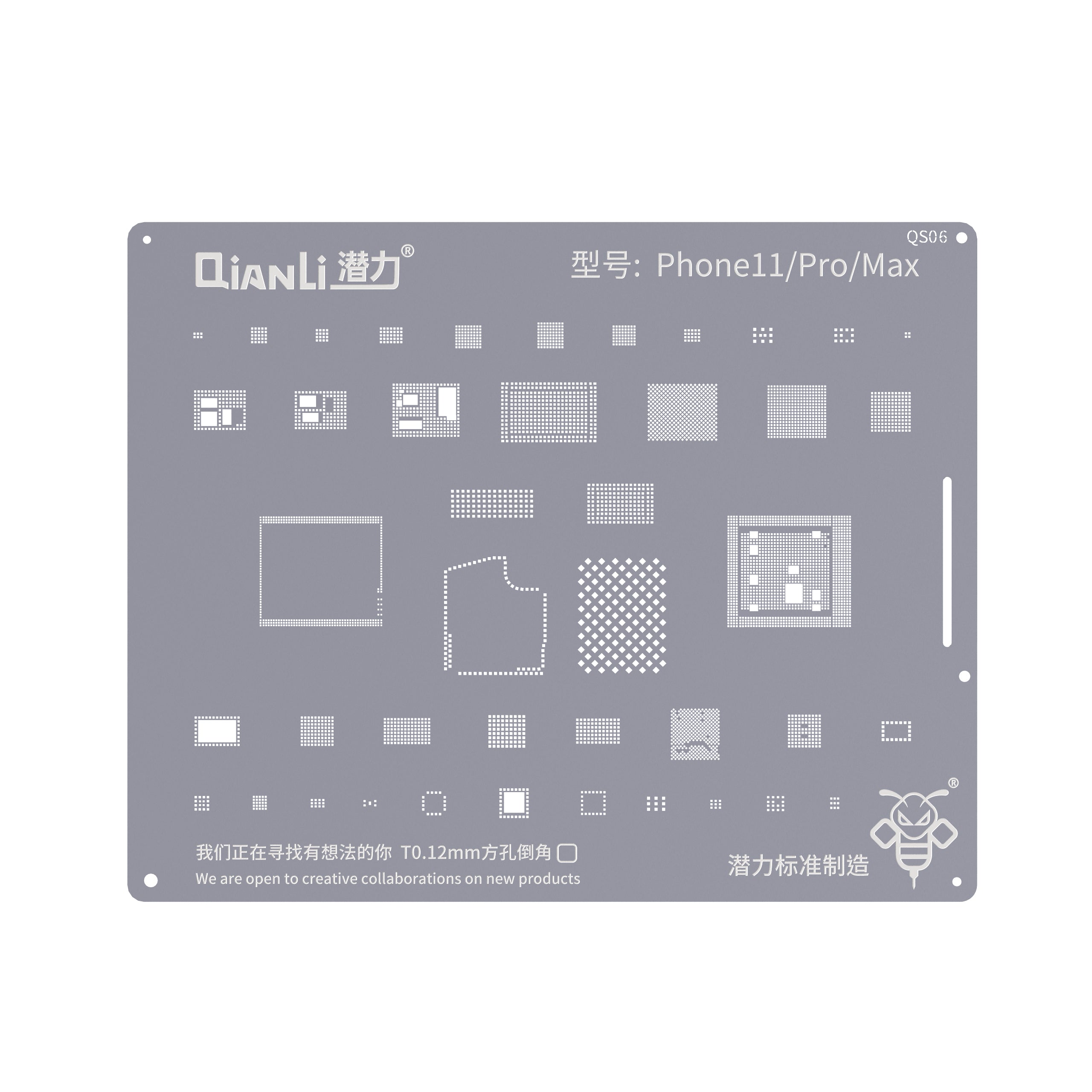 QIANLI Bumblebee Stencil QS06 For Apple iPhone 11. 11 Pro
