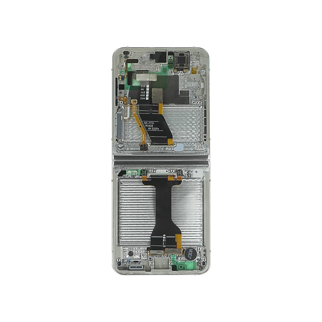 Samsung Galaxy Z Flip5 F731B Main Display And Digitizer With Frame Cream Service Pack