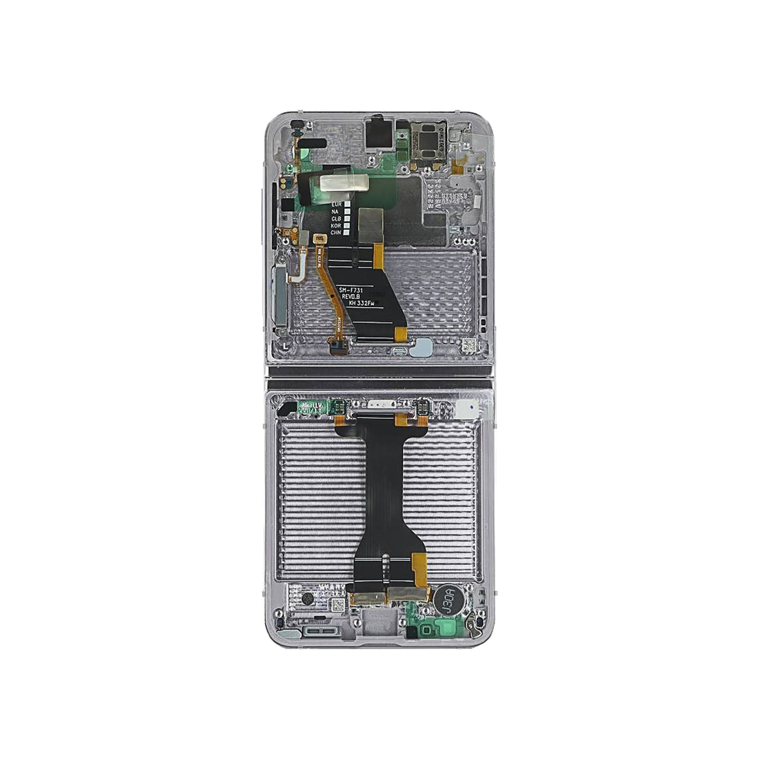 Samsung Galaxy Z Flip5 F731B Main Display And Digitizer With Frame Lavender Service Pack
