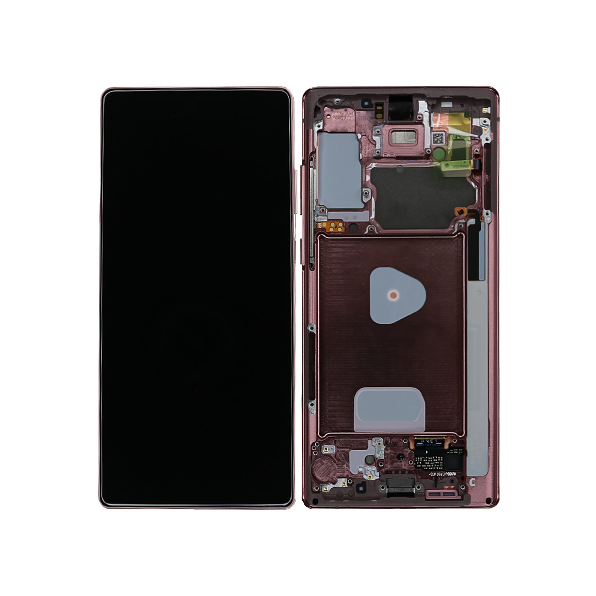 Samsung Galaxy Note 20 N980F. Note 20 5G N981B Display And Digitizer With Frame Mystic Bronze Service Pack