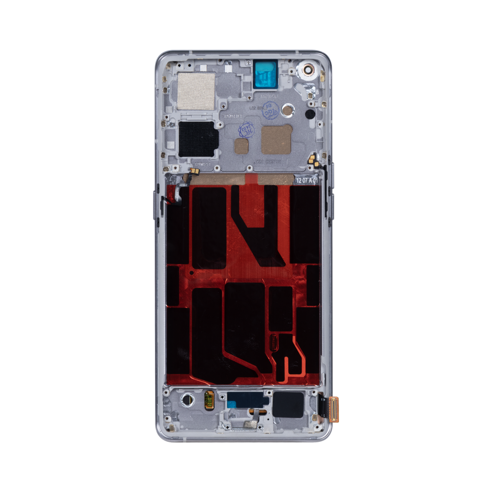 Ecrã e Digitalizador Oppo Find X5 com Aro Branco OEM