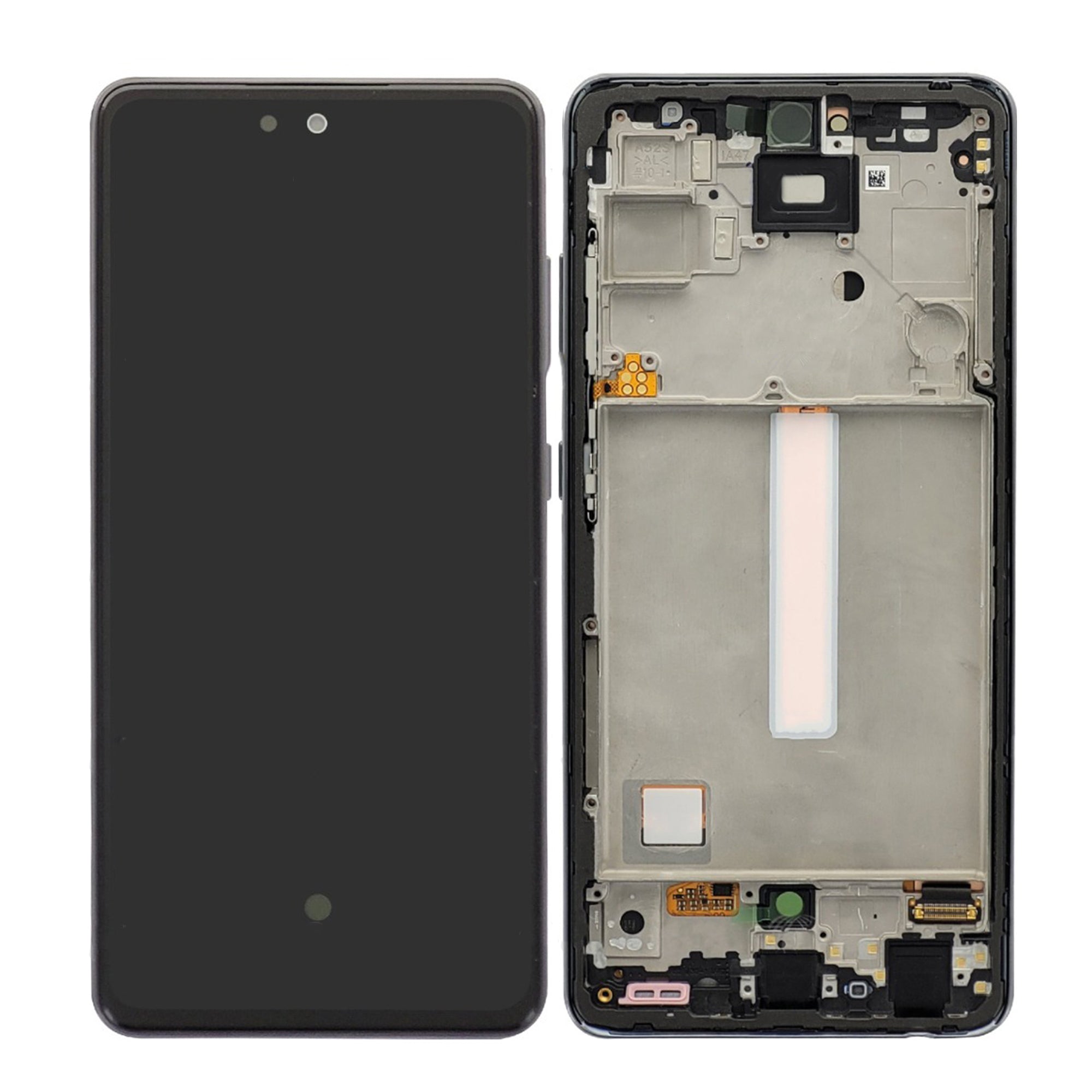Samsung Galaxy A52 A525F. A52 5G A526B Display And Digitizer With Frame Awesome Black Service Pack