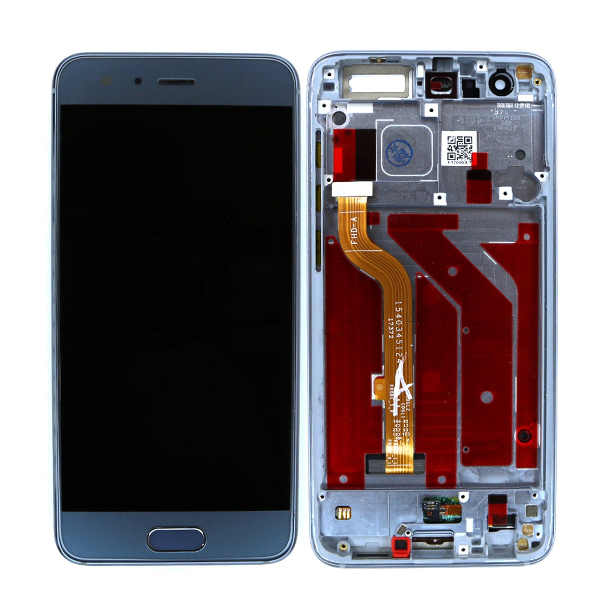 Huawei Honor 9 Ecrã e Digitalizador com Aro Cinzento OEM