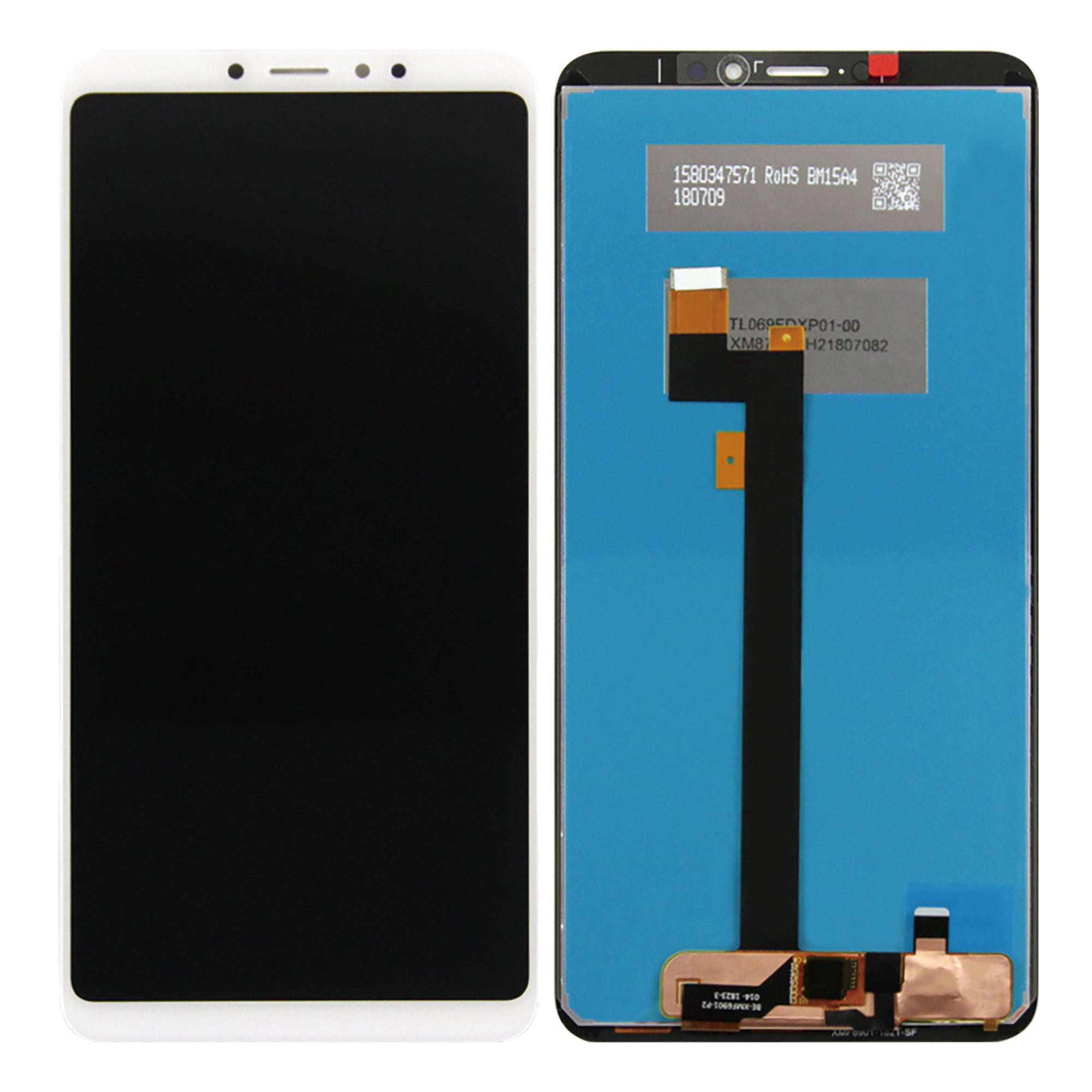 Xiaomi Mi Max 3 Ecrã e Digitalizador Sem Estrutura Branco OEM