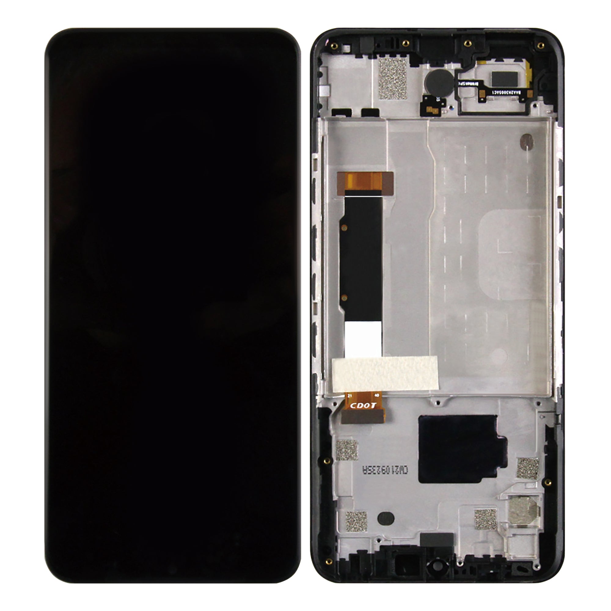 Ecrã e Digitalizador TCL 30 XE 5G T767W com Moldura Preto Sombra OEM