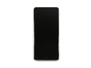 شاشة وهيكل سامسونج جالاكسي نوت 10 لايت N770F بخاصية Aura Glow باللون الفضي (عبوة خدمة)
