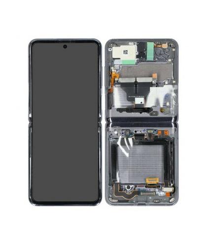 Samsung Galaxy Z Flip3 F711B Main Display And Digitizer With Frame Bespoke Silver Service Pack