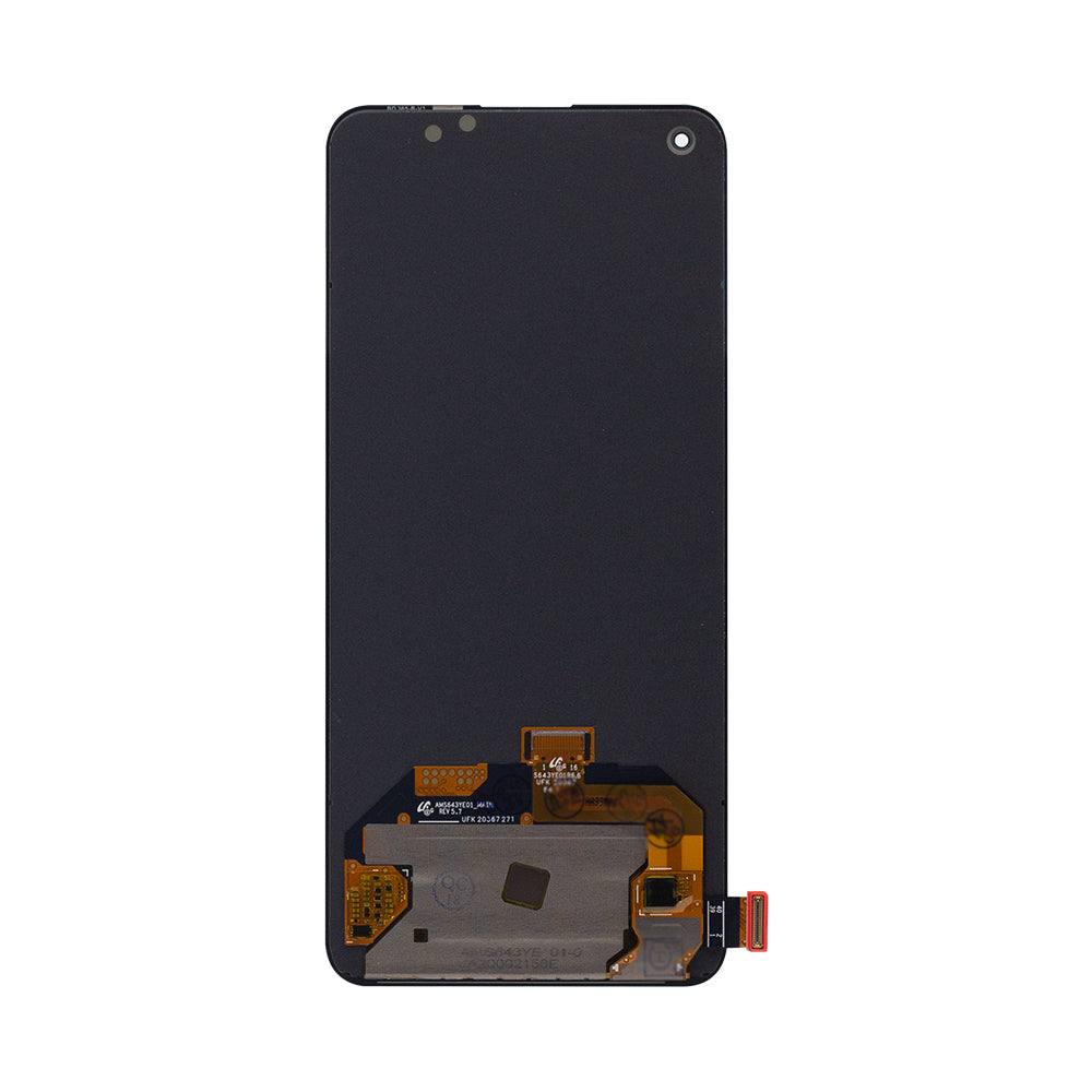 Oppo Find X3 Lite 5G. Reno5 5G. OnePlus Nord 2 5G Ecrã e Digitalizador Sem Aro Preto OEM