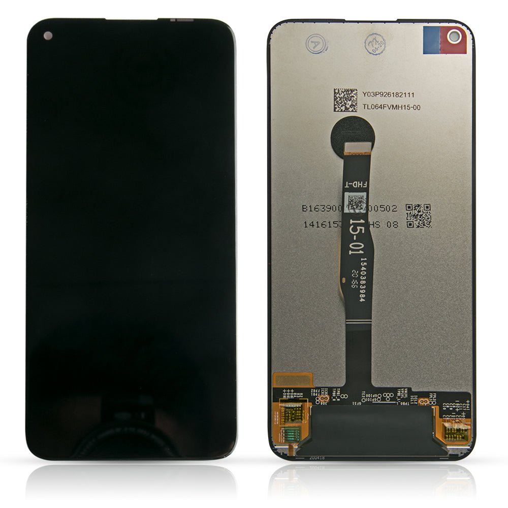 Huawei P40 Lite Ecrã e Digitalizador Sem Aro Preto OEM