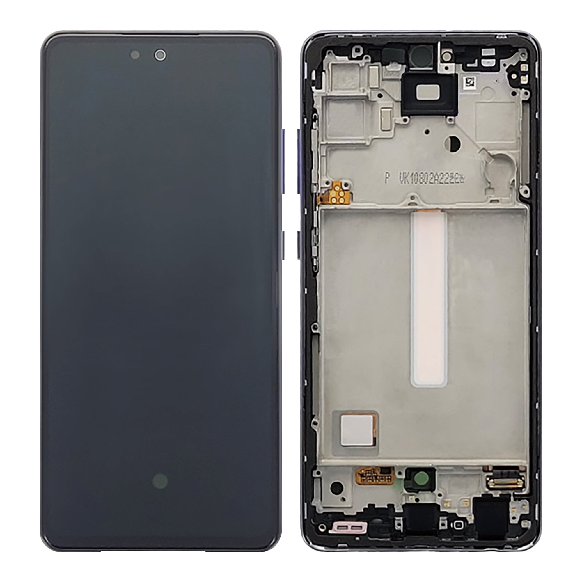 Samsung Galaxy A52 A525F. A52 5G A526B Display And Digitizer With Frame Awesome Violet Service Pack