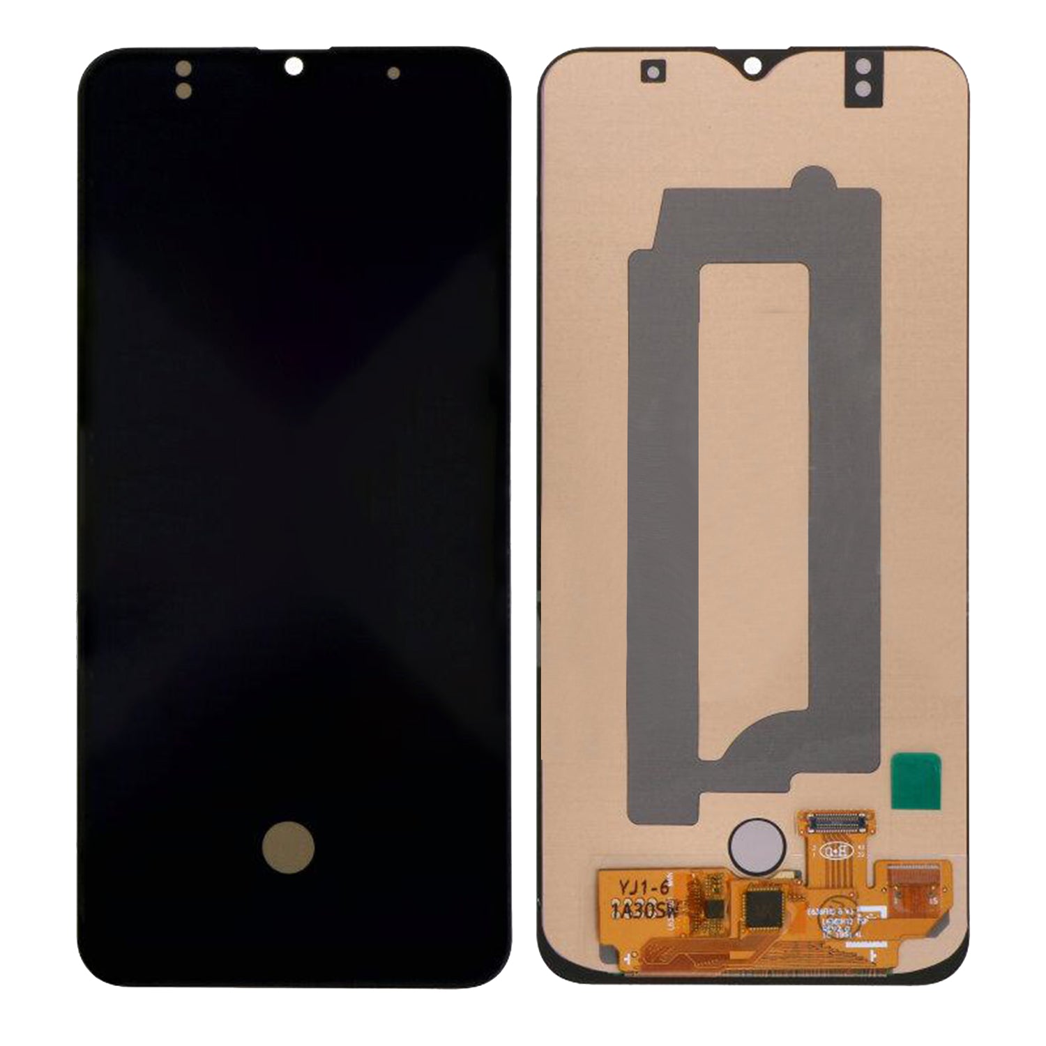 Ecrã e Digitalizador Samsung Galaxy A30s A307F Sem Armação Preto Soft-OLED
