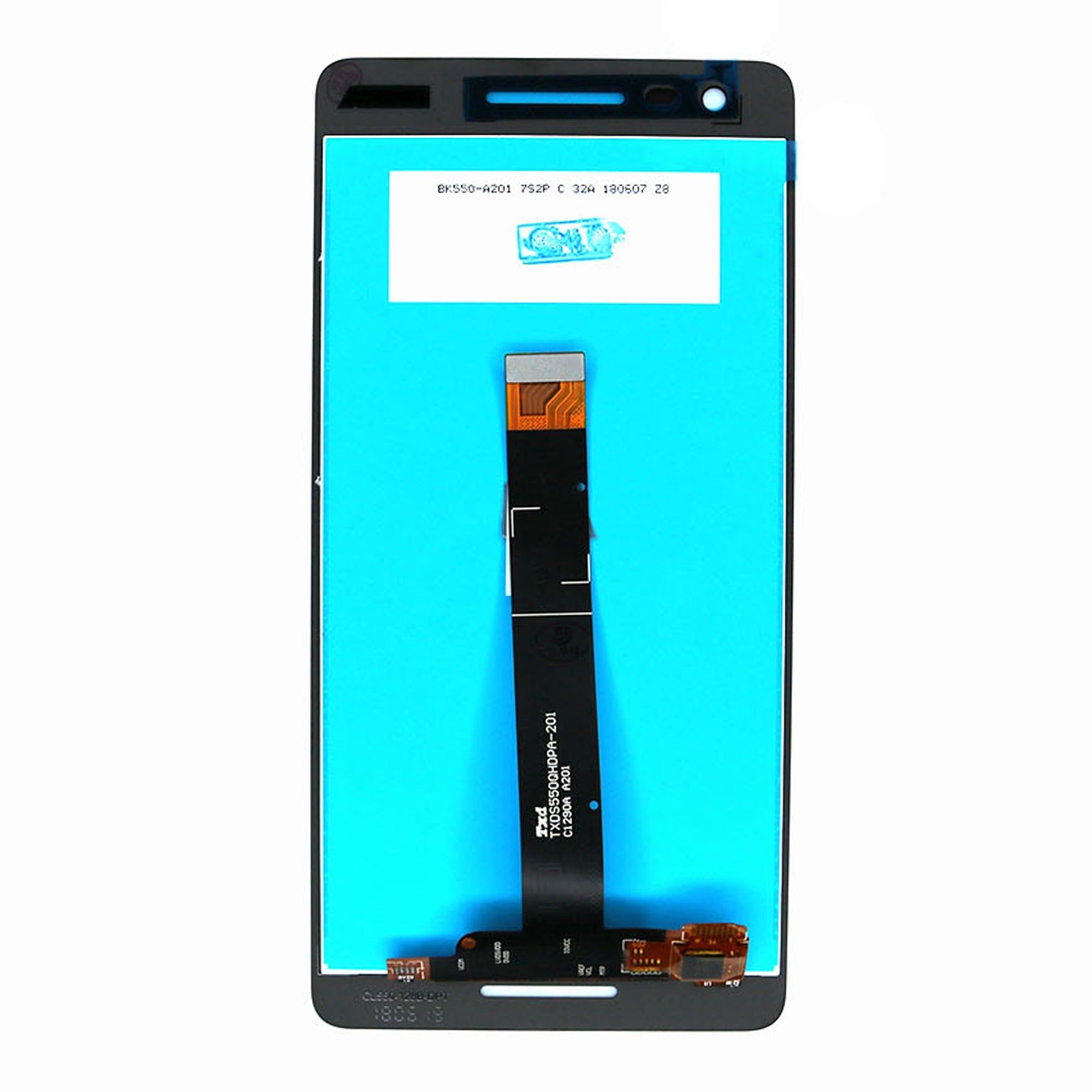 Ecrã e Digitalizador Nokia 2.1 (2018) Sem Armação Preto OEM