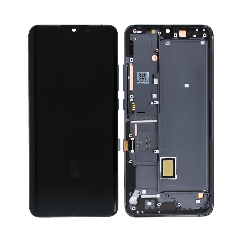 Xiaomi Mi Note 10 Lite Display And Digitizer With Frame Midnight Black OEM