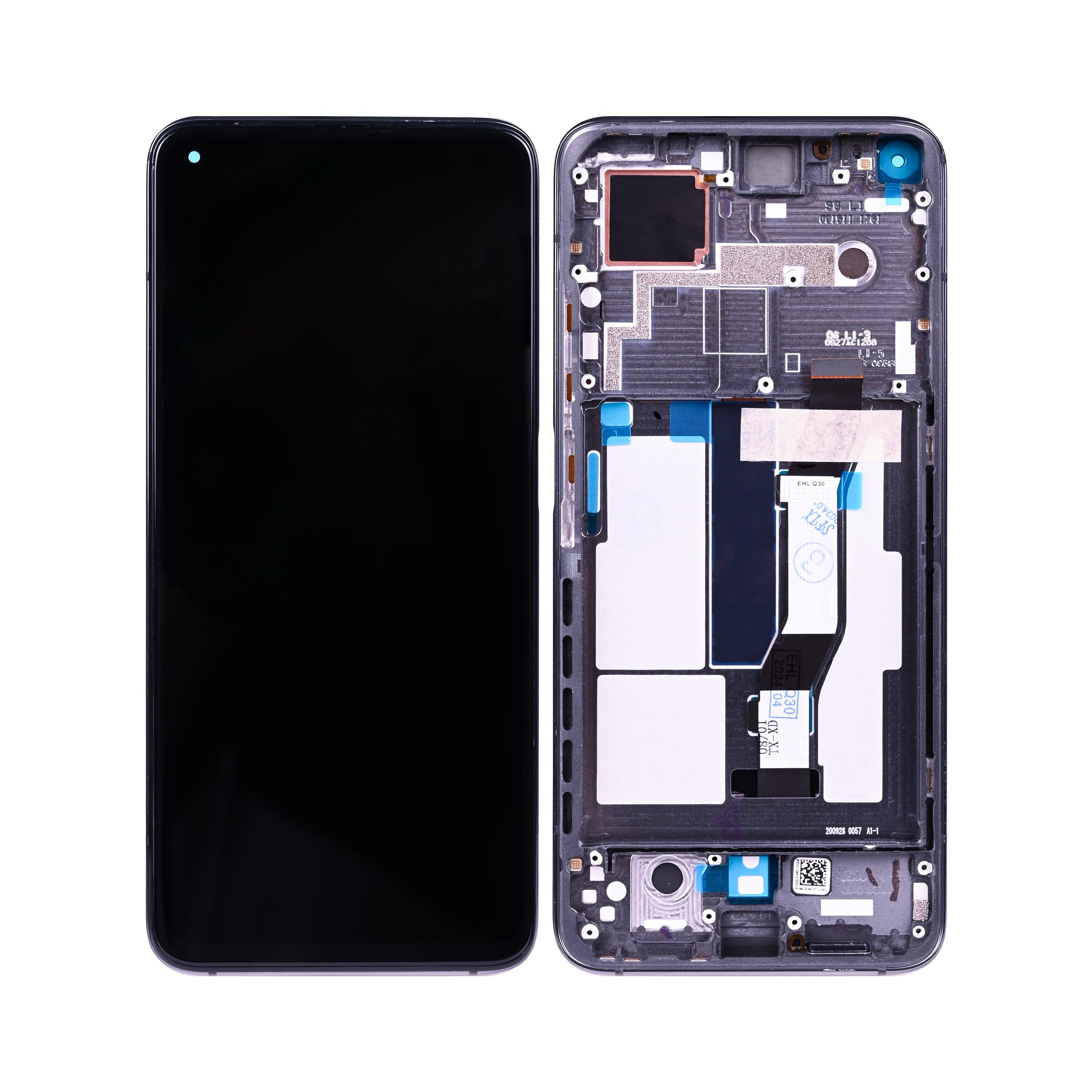 Xiaomi Mi 10T 5G. Mi 10T Pro 5G Display And Digitizer With Frame Cosmic Black OEM