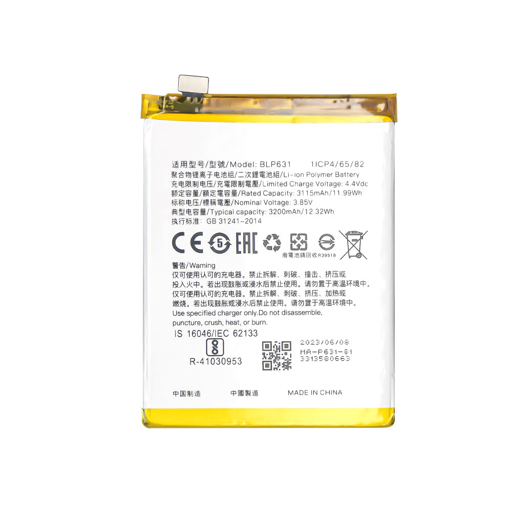 Oppo A77. F3. F5 Battery BLP631 OEM