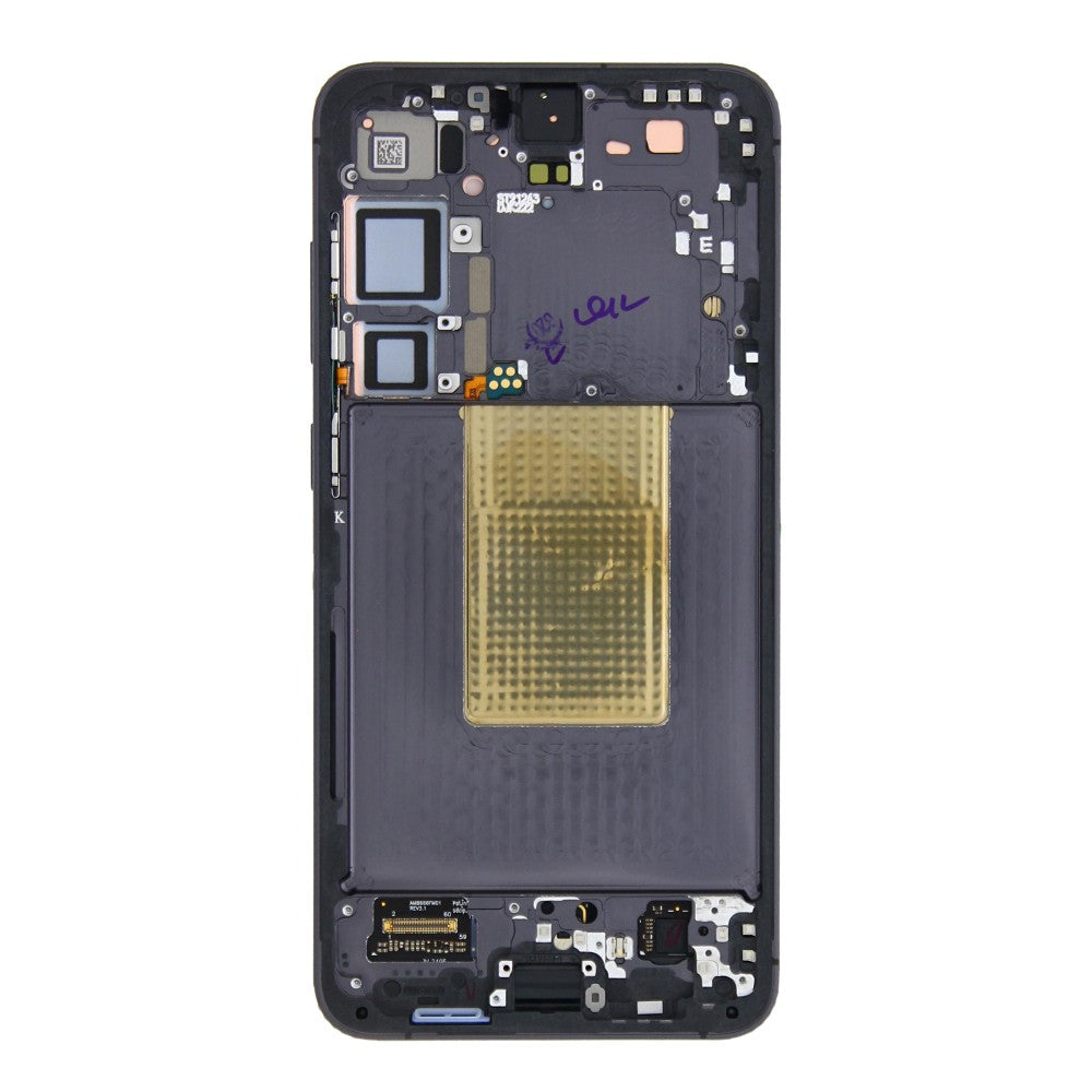 شاشة وديجيتيزر لهاتف Samsung Galaxy S24 Plus S926B مع إطار، لون أسود عقيق، عبوة خدمة