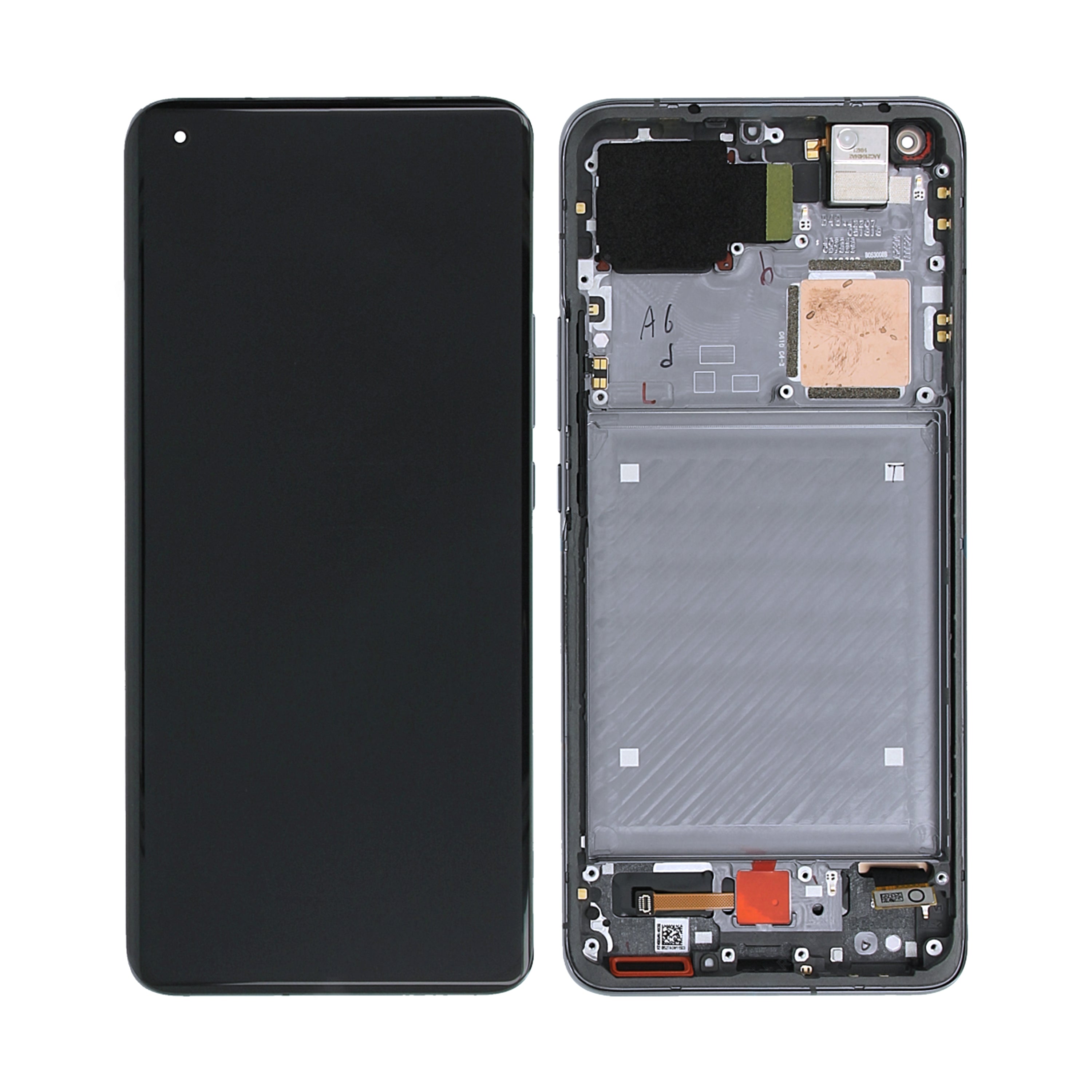 Ecrã e Digitalizador Xiaomi Mi 11 Ultra com Armação Preto Cerâmica OEM