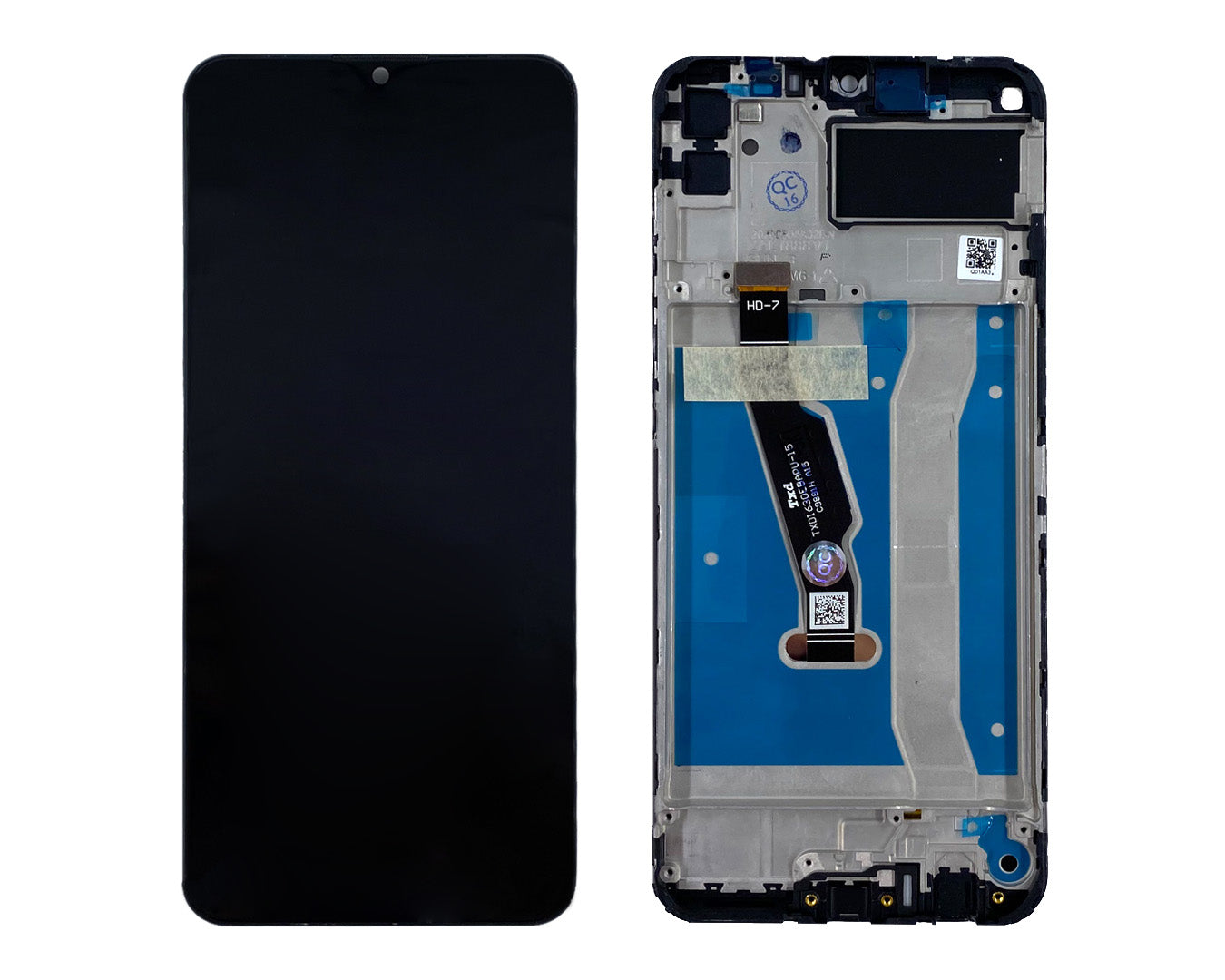 Huawei Honor 9A Ecrã e Digitalizador com Aro Preto OEM