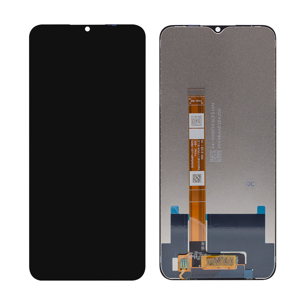 Oppo A15. Ecrã e Digitalizador A15S Sem Aro Preto OEM