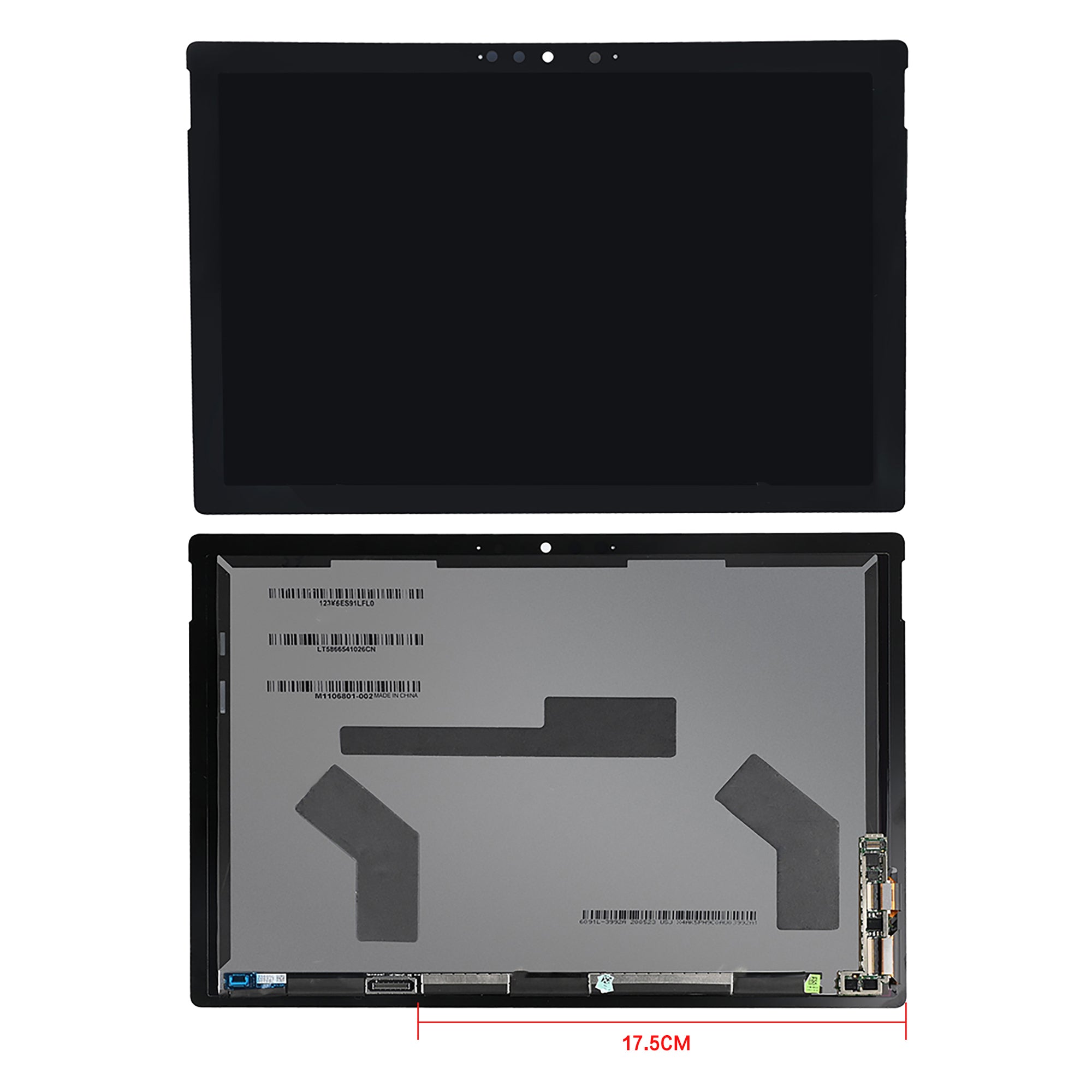 Ecrã e Digitalizador Pretos Microsoft Surface Pro 7 com Placa Compatível Recondicionados (SMP 11007)