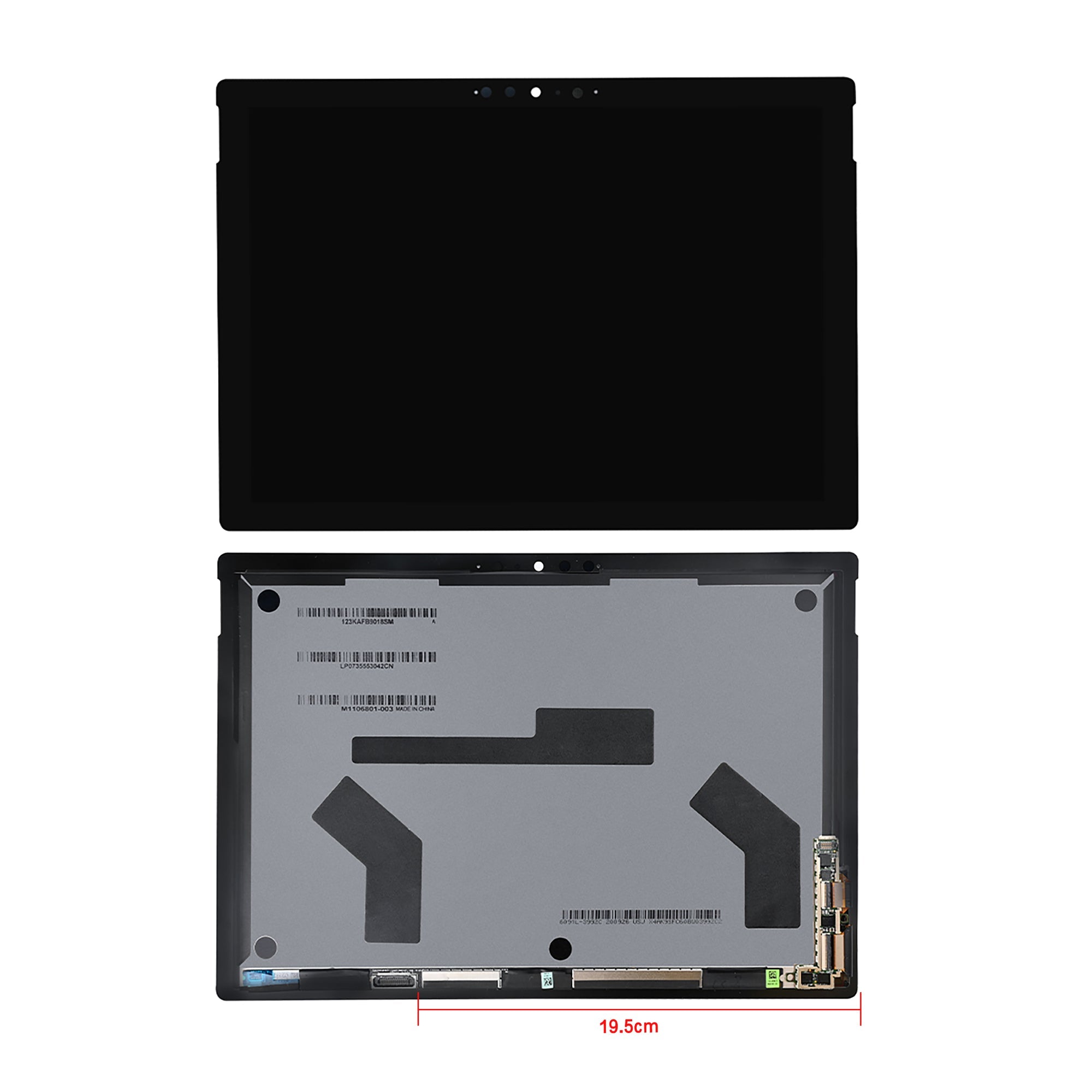 شاشة Microsoft Surface Pro 7 ولوحة لمس سوداء مع لوحة متوافقة مجددة (SMP 13197)