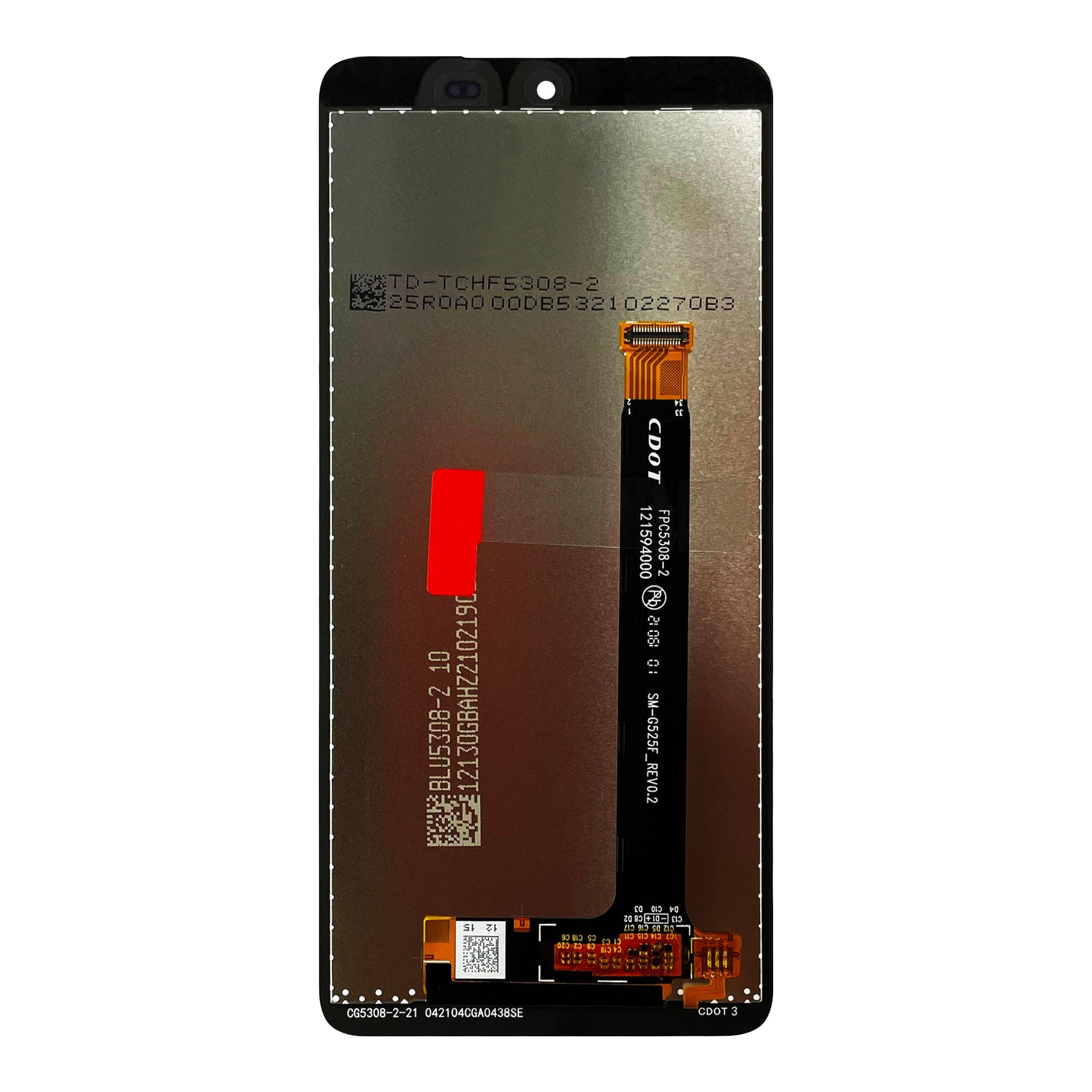 شاشة و ديجتايزر سامسونج Xcover 5 G525F بدون إطار (حزمة خدمة) باللون الأسود