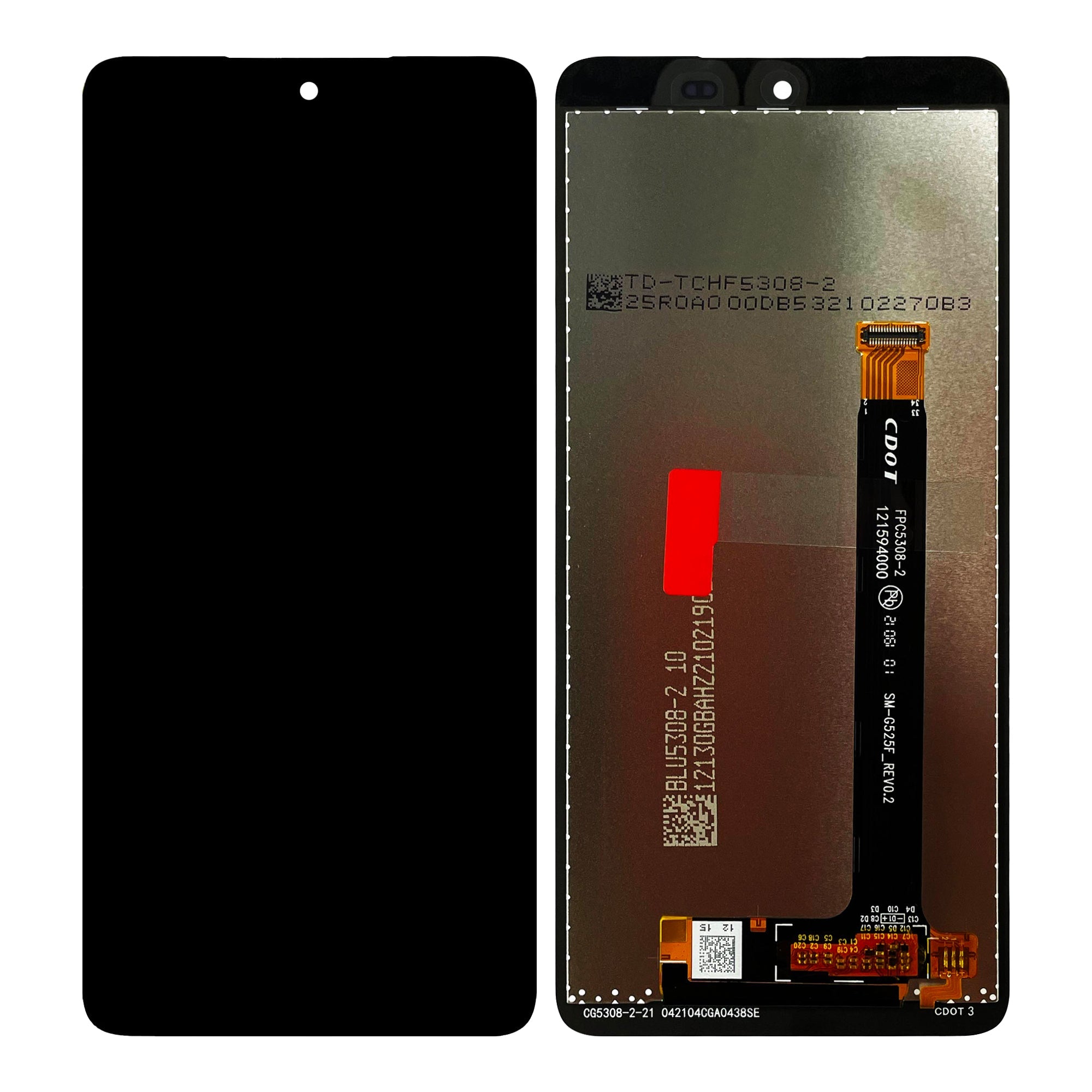شاشة و ديجتايزر سامسونج Xcover 5 G525F بدون إطار (حزمة خدمة) باللون الأسود