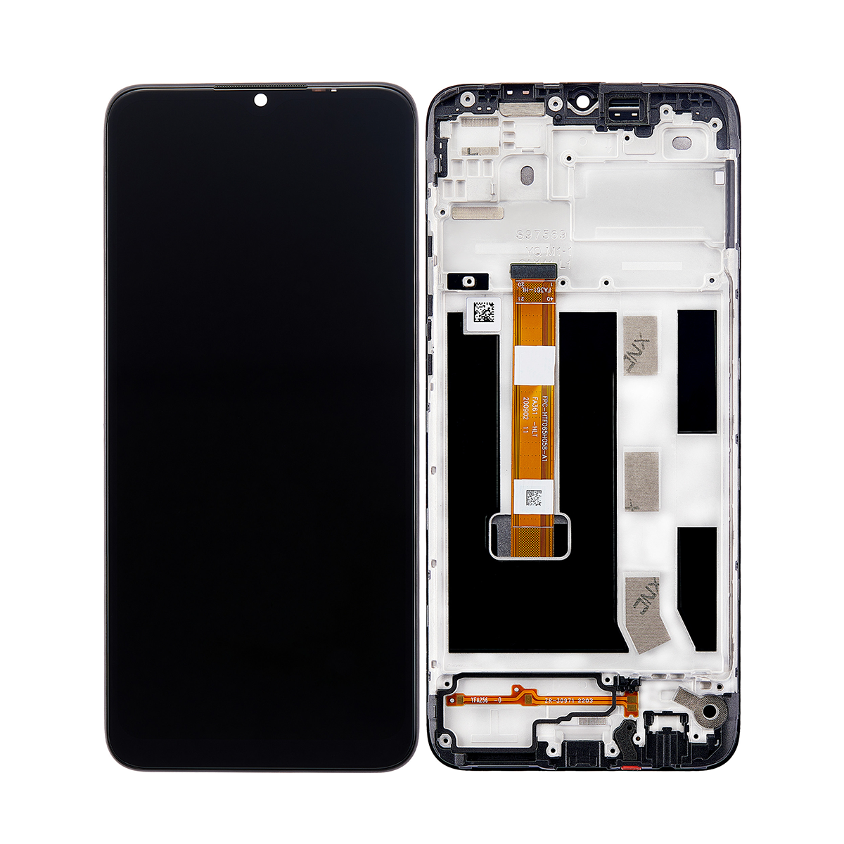 Oppo A15. Ecrã e Digitalizador A15S Com Moldura Dynamic Black OEM