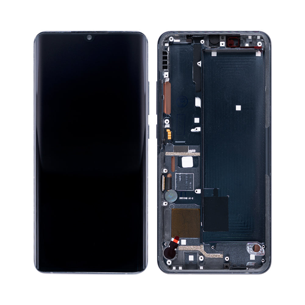 Xiaomi Mi Note 10. Mi Note 10 Pro Display And Digitizer With Frame Midnight Black OEM