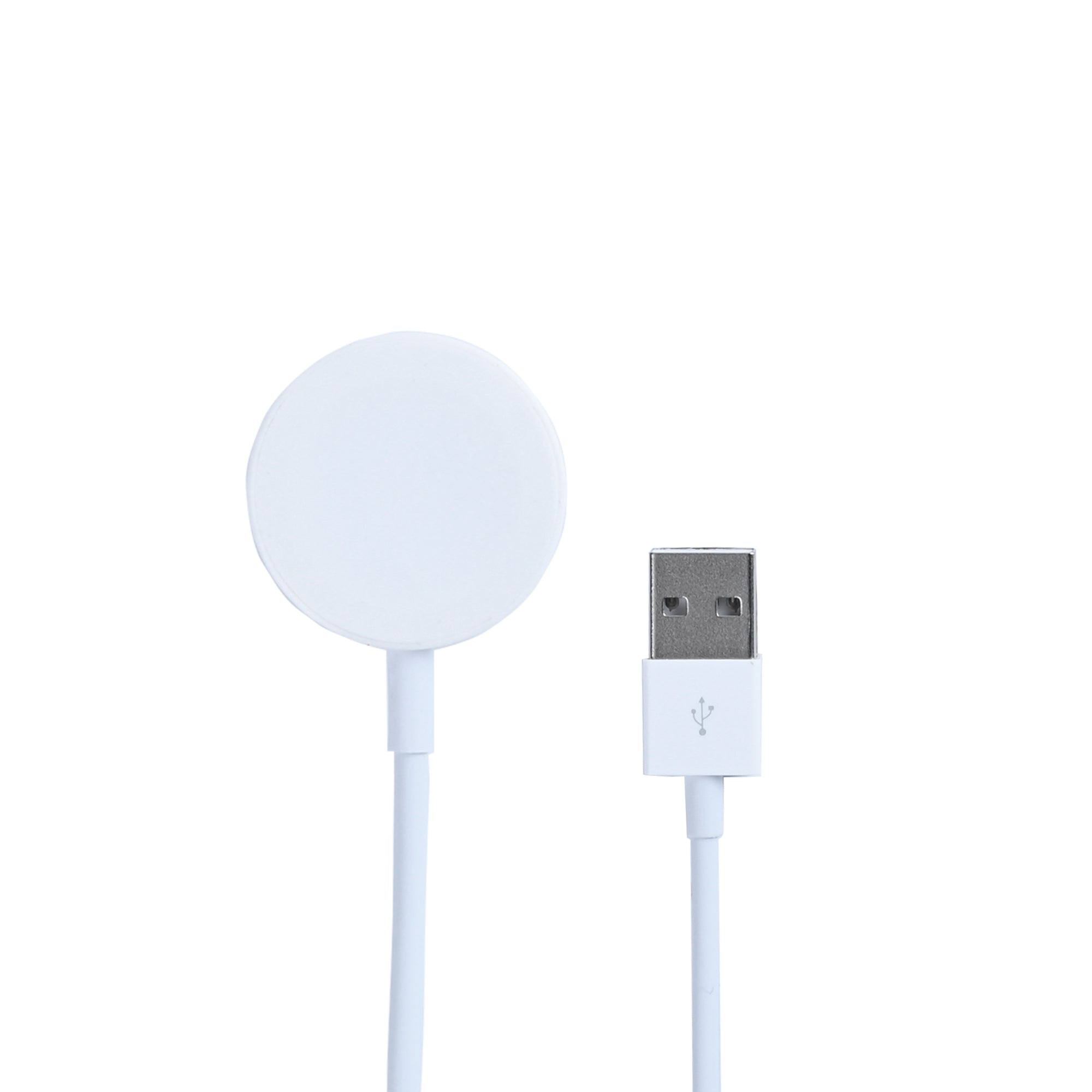 شاحن مغناطيسي لساعة أبل ووتش سيريس مع كابل USB بطول 200 سم باللون الأبيض (عبوة تجزئة)