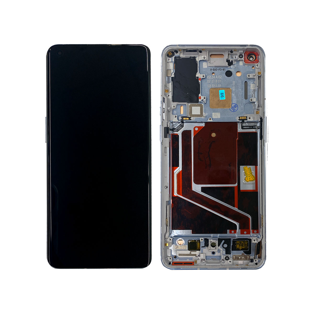 Ecrã e Digitalizador OnePlus 9 Pro com Moldura Morning Mist OEM