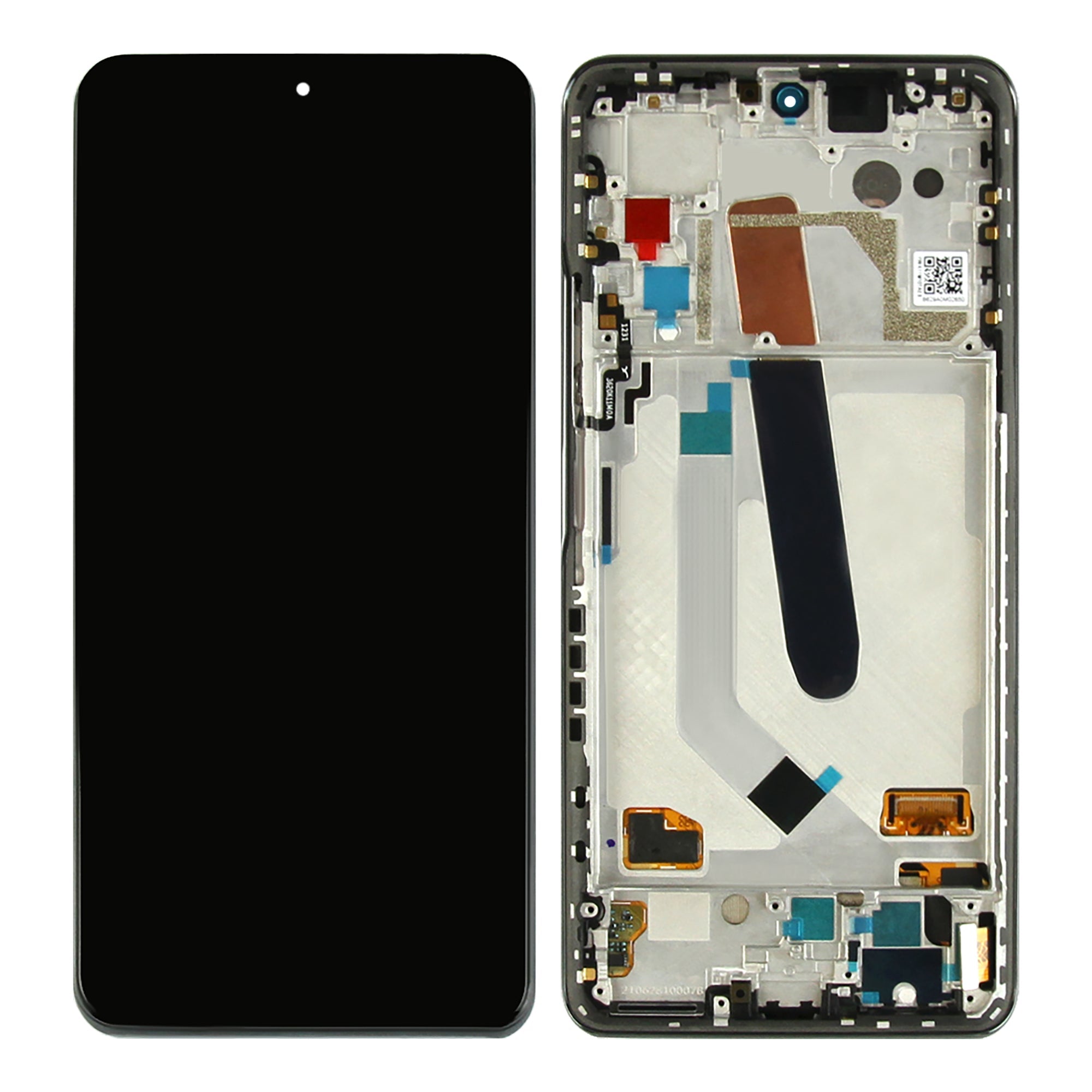 Ecrã e Digitalizador Xiaomi Poco F3 com Aro Night Black OEM