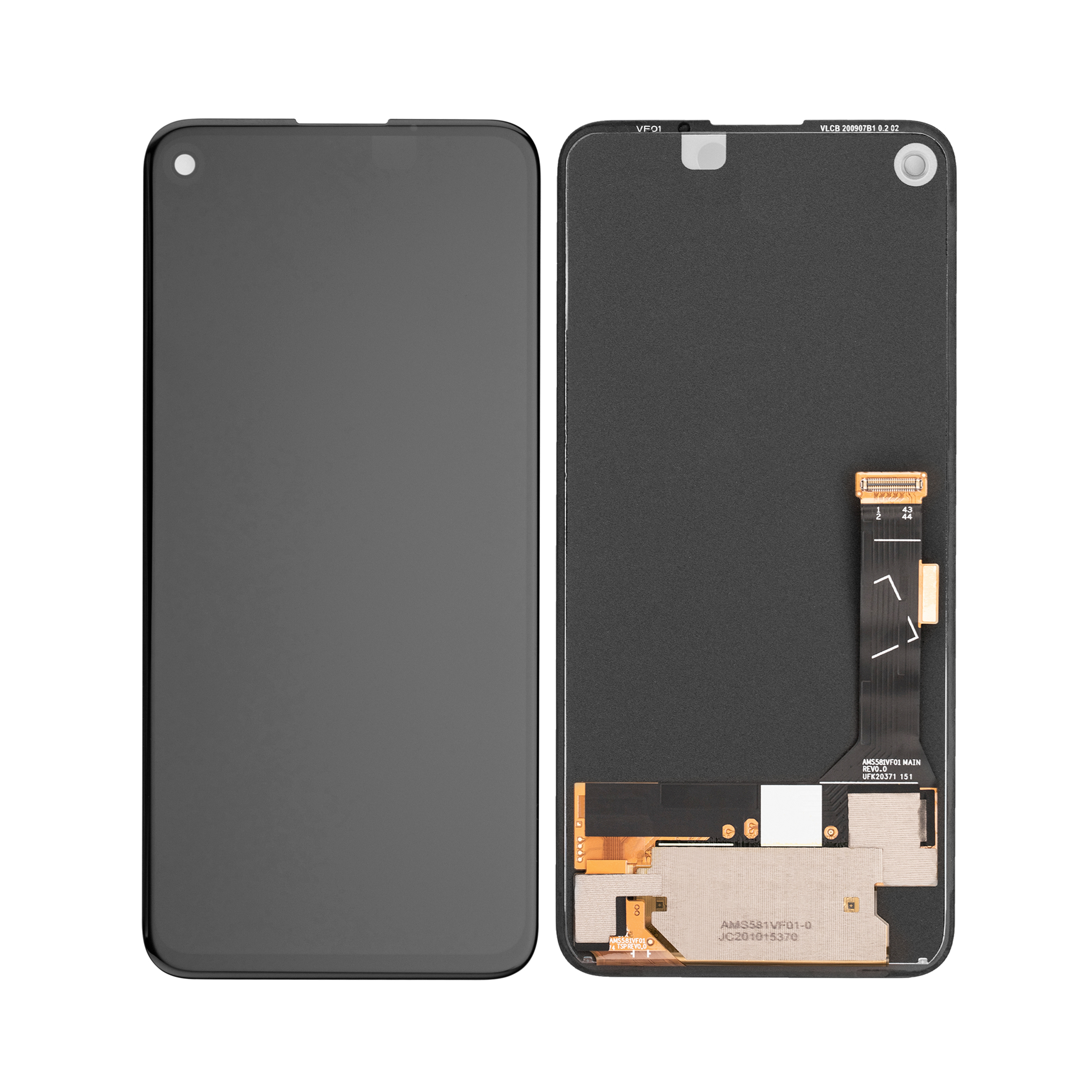 Ecrã e Digitalizador Google Pixel 4A Sem Armação Preto Recondicionado