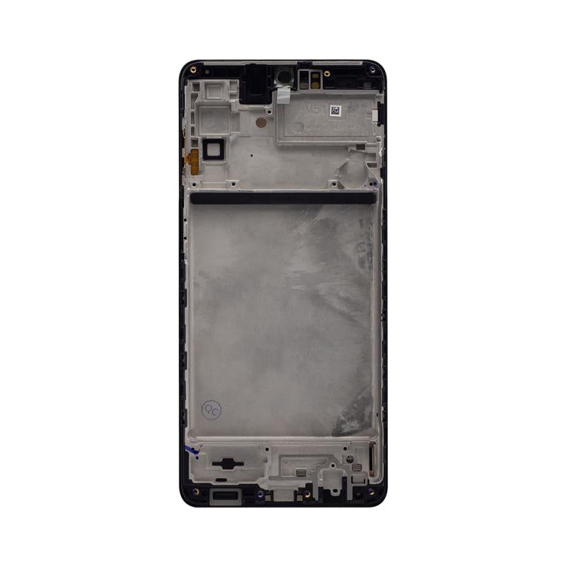Ecrã e Digitalizador Samsung Galaxy M51 M515F com Armação Preto OEM