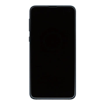 شاشة Samsung Galaxy S10e G970F ومحول رقمي (ديجيتizer) مع إطار بلون أسود من مجموعة الخدمة