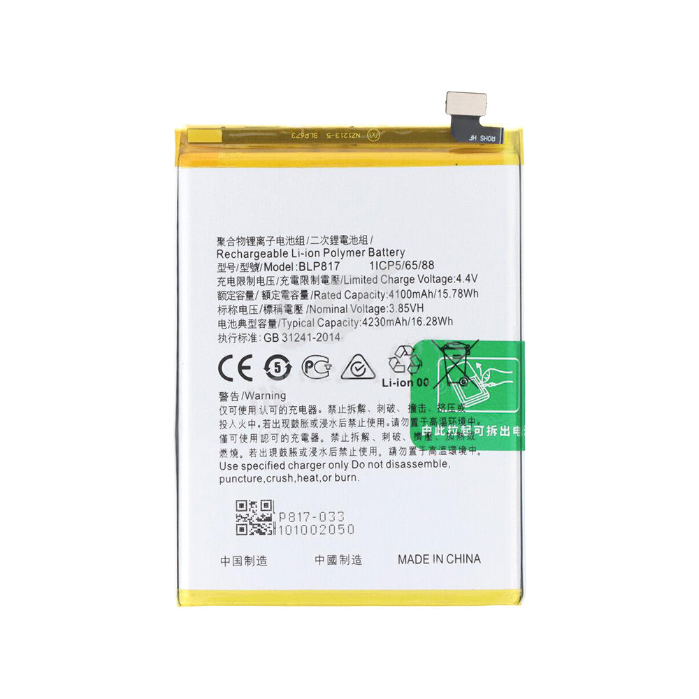 Oppo A15. A15S Battery BLP817 Original