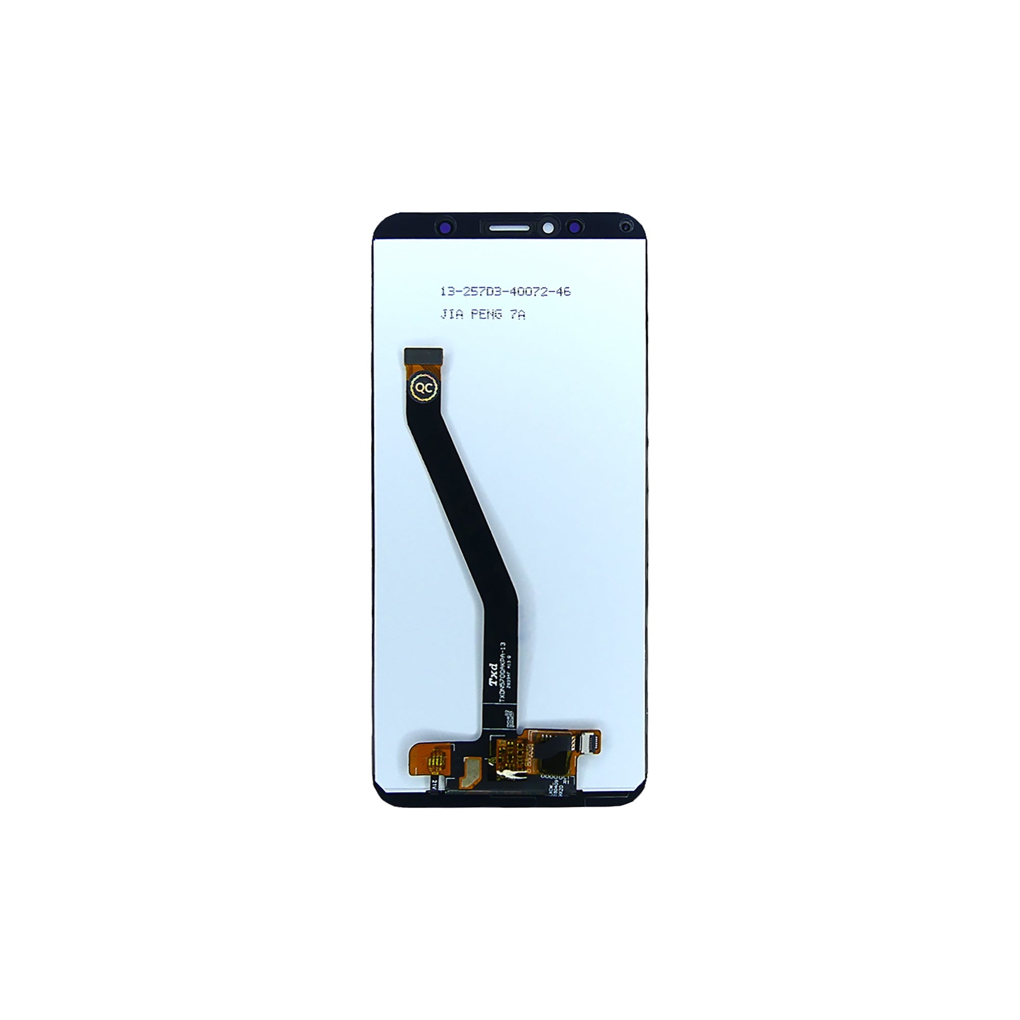 Ecrã e Digitalizador Huawei Honor 7A Sem Moldura Preto OEM