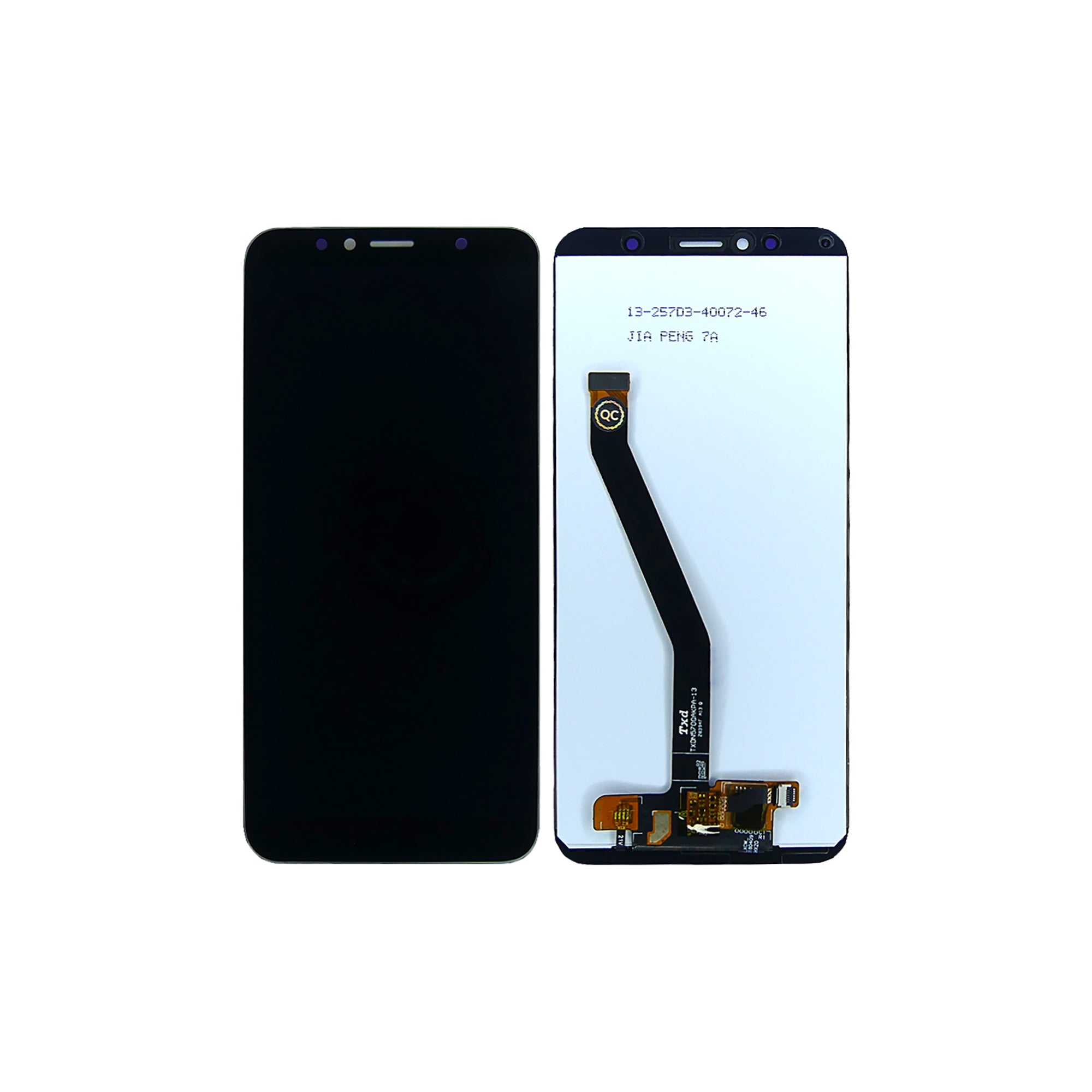 Ecrã e Digitalizador Huawei Honor 7A Sem Moldura Preto OEM
