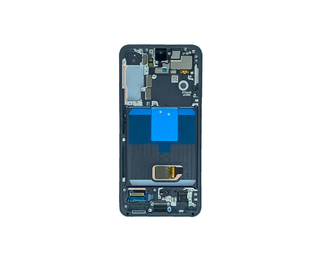 Ecrã e Digitalizador Samsung Galaxy S22 S901B com Moldura Phantom Black (Peça de Serviço)