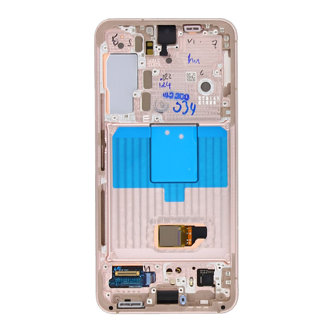 Samsung Galaxy S22 S901B Display And Digitizer With Frame Pink Gold Service Pack