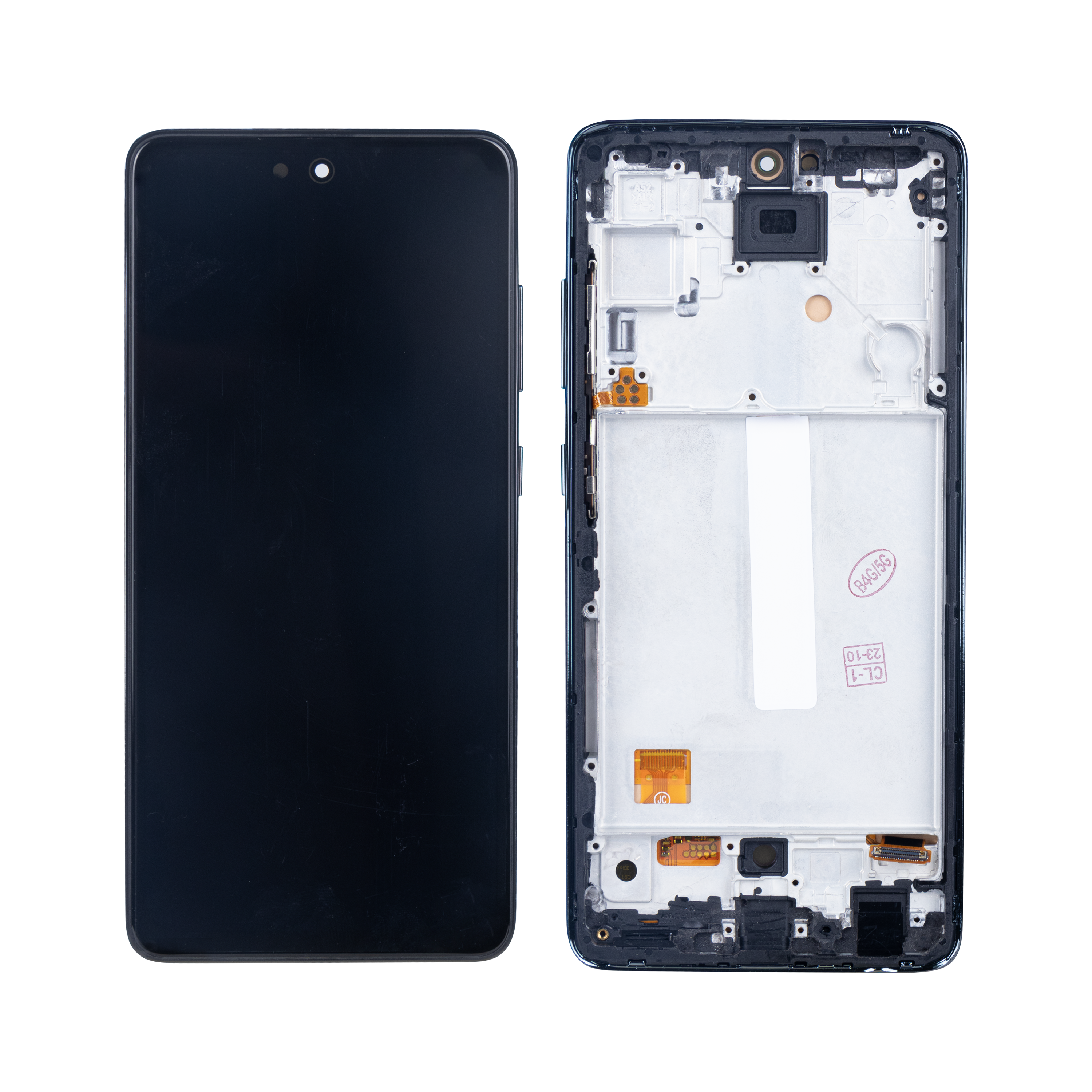 Samsung Galaxy A52 5G A526B. A52s 5G A528B Ecrã e Digitalizador Com Moldura Awesome Black Soft-OLED