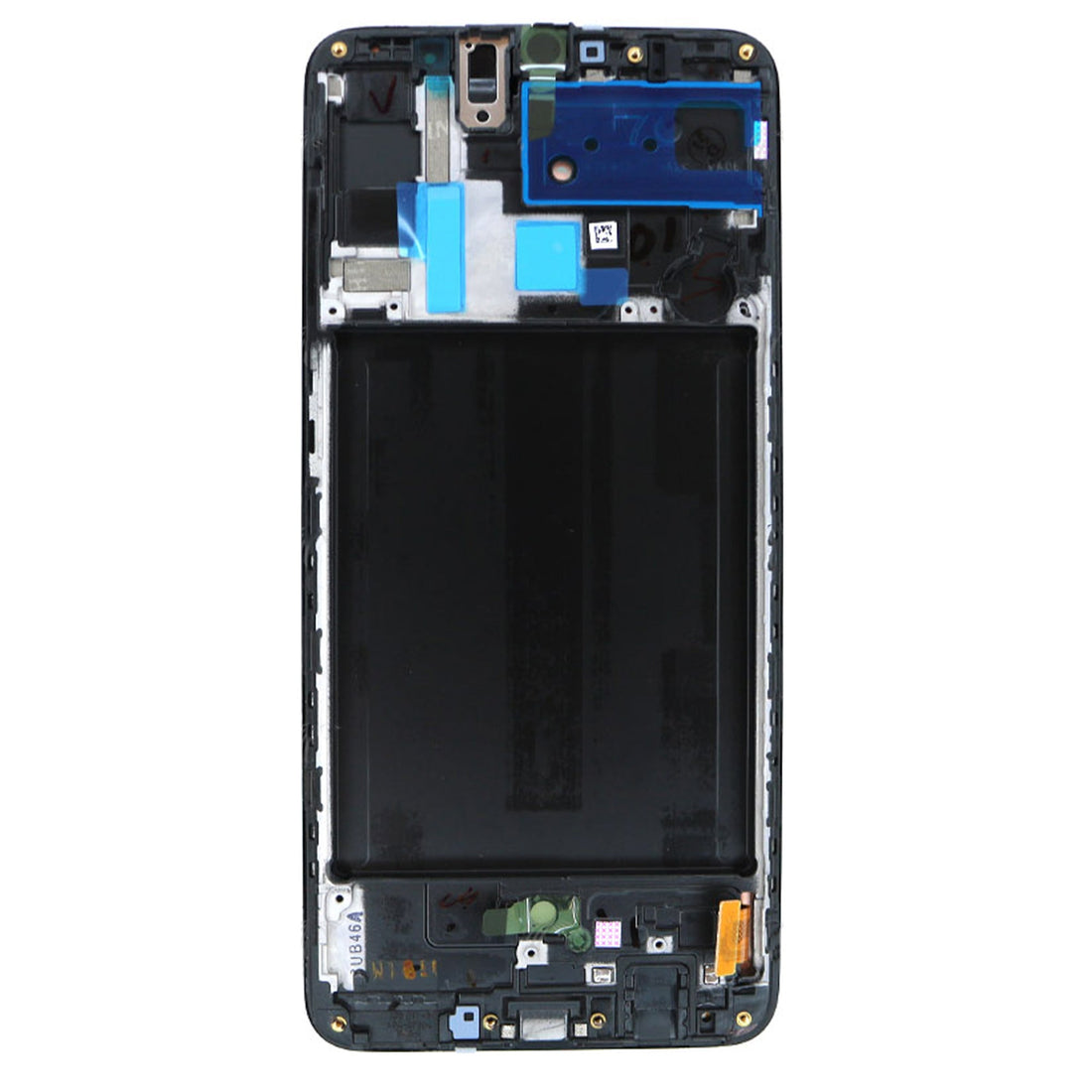 Samsung Galaxy A70 A705F Ecrã e Digitalizador com Aro Preto Service Pack