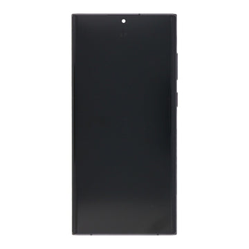 Samsung Galaxy S22 Ultra S908B Display And Digitizer With Frame Phantom Black Service Pack