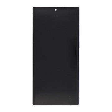 Samsung Galaxy S22 Ultra S908B Display And Digitizer With Frame Phantom White Service Pack