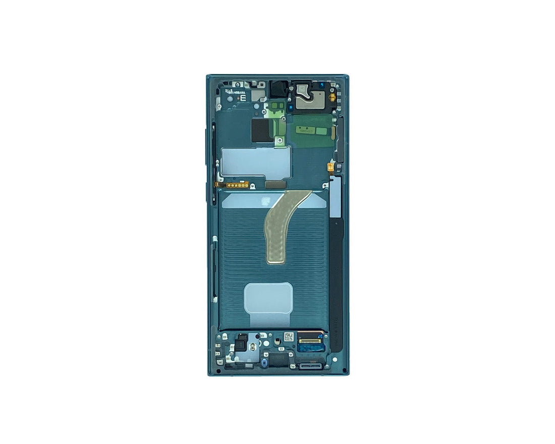 Samsung Galaxy S22 Ultra S908B Ecrã E Digitalizador Com Aro Verde Serviço Oficial