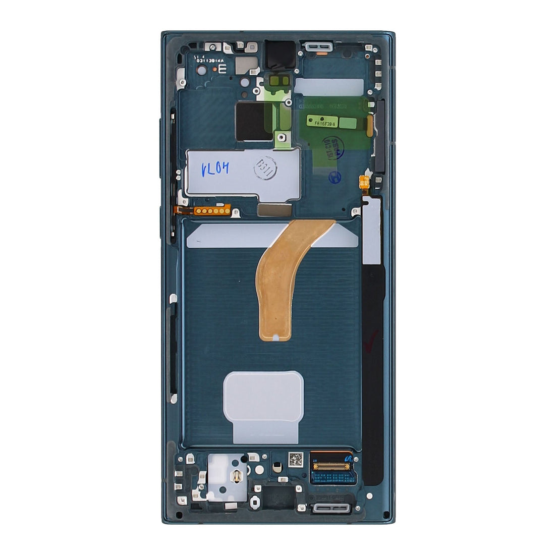 Samsung Galaxy S22 Ultra S908B Display And Digitizer With Frame Green Service Pack