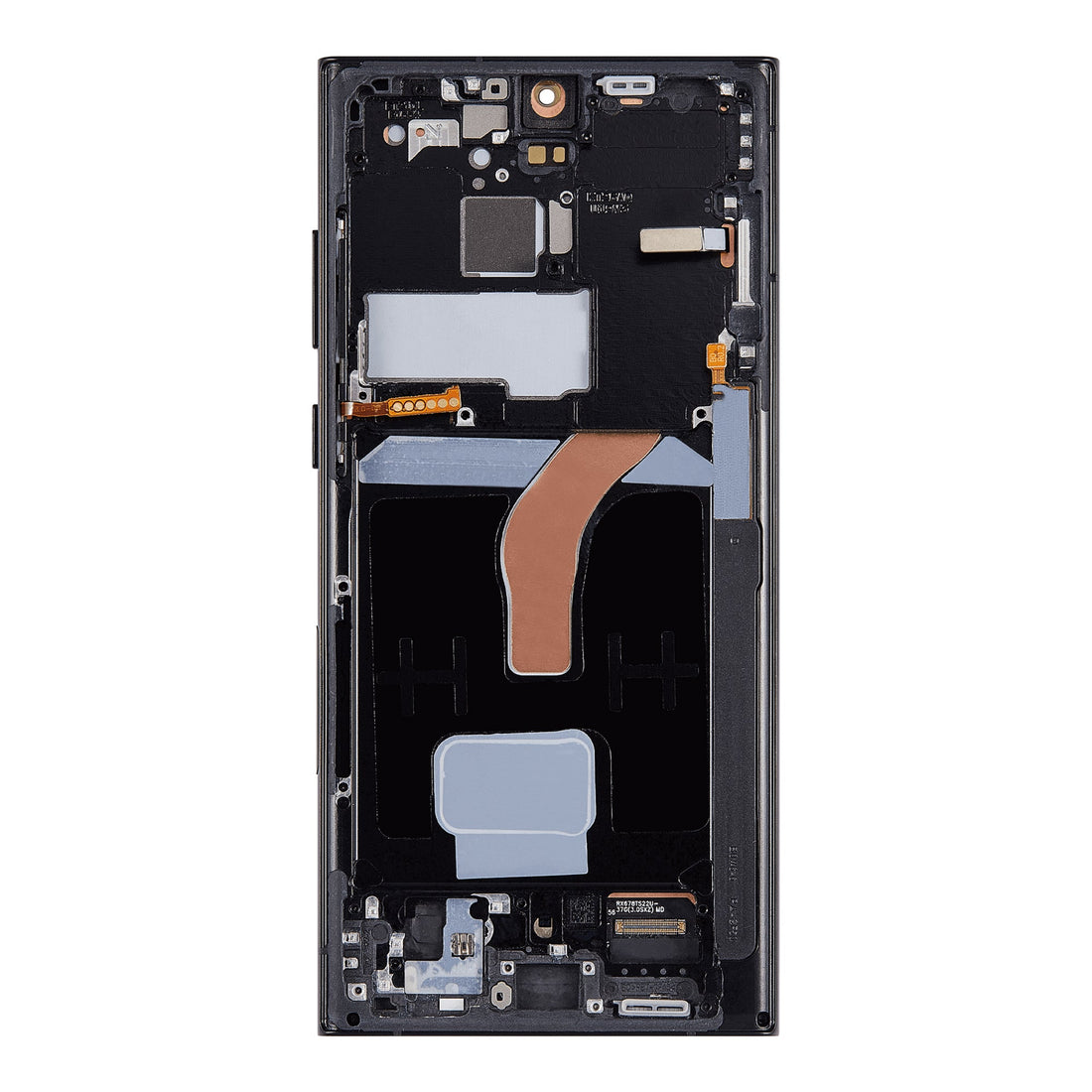 Samsung Galaxy S22 Ultra S908B Display And Digitizer With Frame Graphite. Red. Sky Blue Service Pack