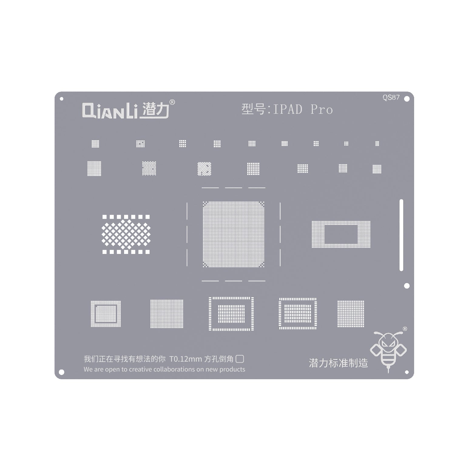 QIANLI Bumblebee Stencil QS87 For Apple iPad Pro
